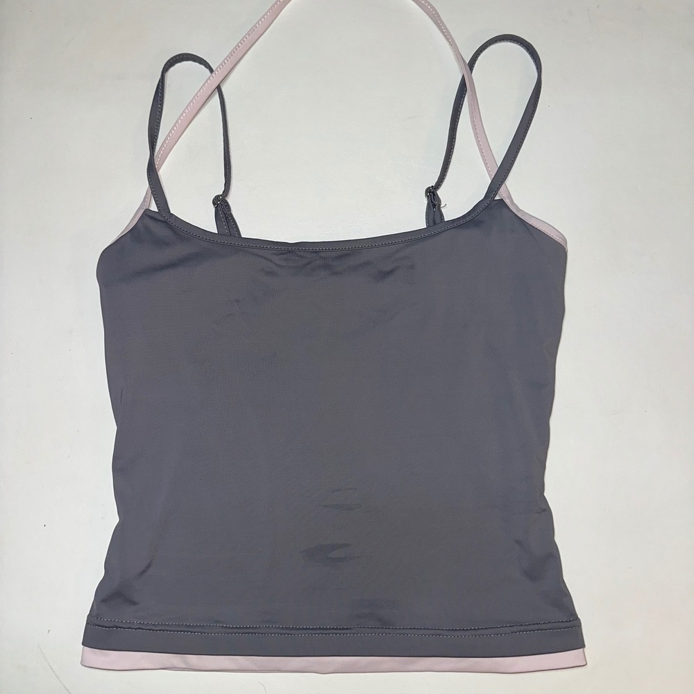 Y2k Steetstyle double tank top halter spaghetti strap XS